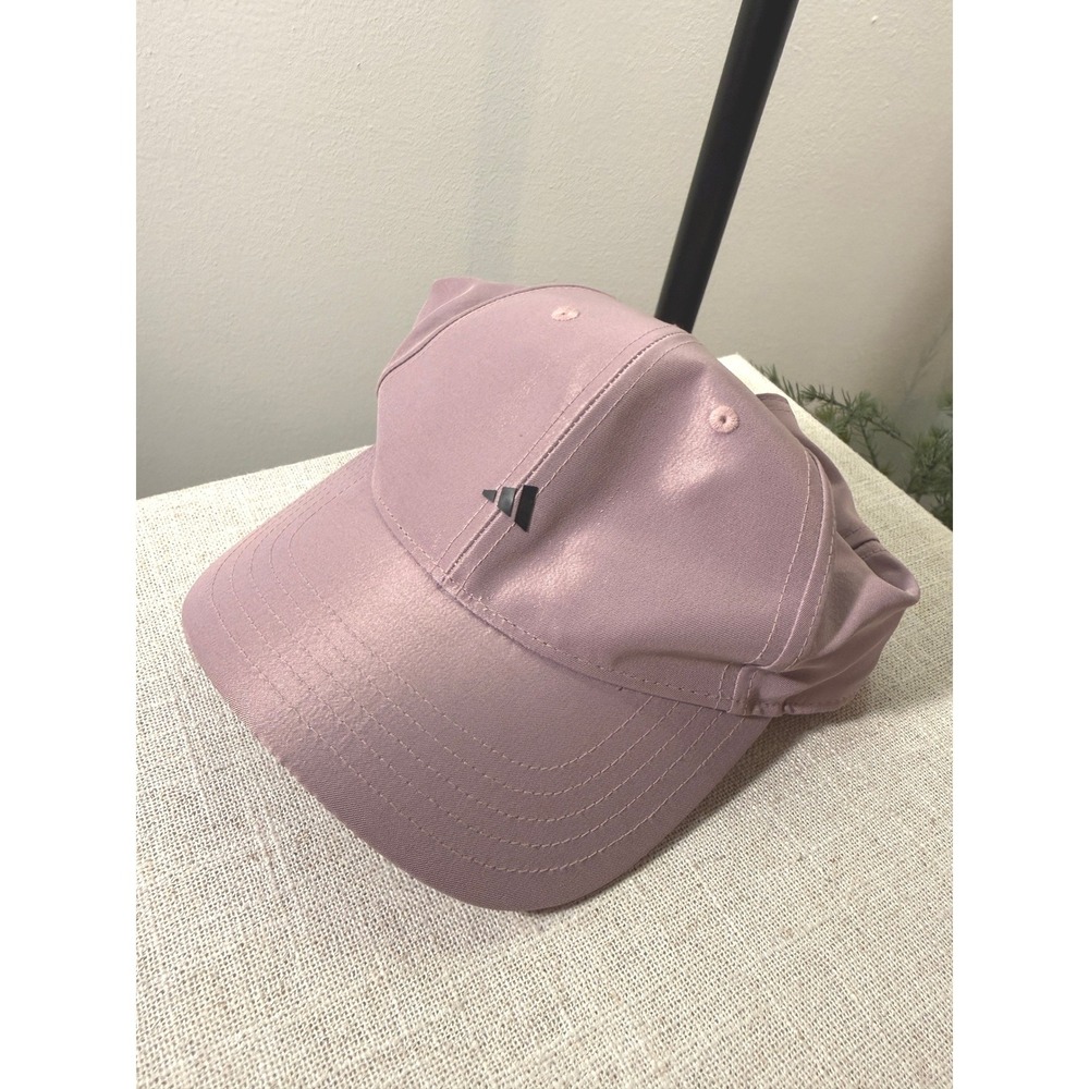 Adidas Womens Satin Baseball‎ Cap Dusty Rose Mauve Adjustable Hat One Size OS